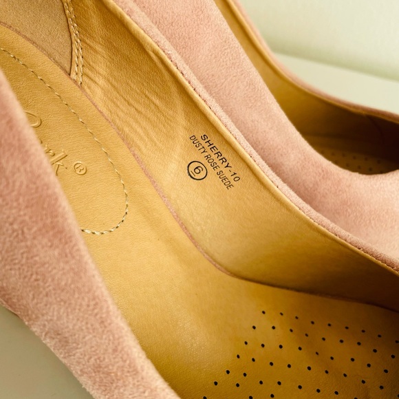 “Lov🤍Mark” Dusty Rose Suede Pumps NWOT - Picture 8 of 8
